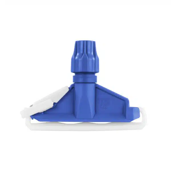 TTS® Plastic Mop Head Clamp Blue, Eco-friendly- Fits 18-23 mm Handles, Polypropylene, Compatible with Flat & Jaw Wringers, Durable, Easy to Use