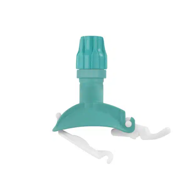 TTS® Plastic Mop Head Clamp Green, Eco-friendly- Fits 18-23 mm Handles, Polypropylene, Compatible with Flat & Jaw Wringers, Durable, Easy to Use