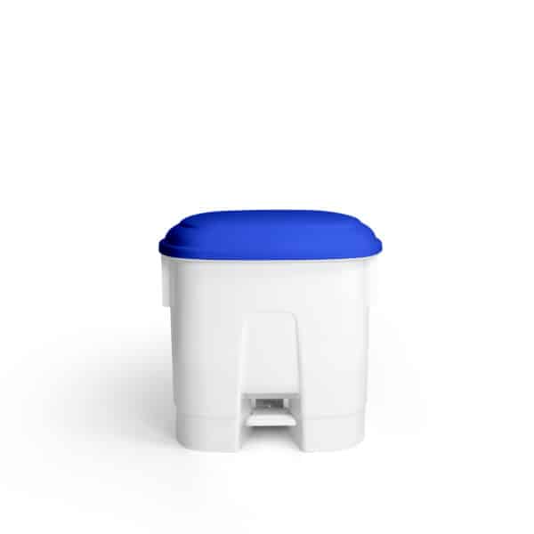 TTS® Derby 30L Kitchen Bin Blue Eco-Friendly- Odor-Eliminating Pedal Bin- Recyclable Kitchen & Bathroom Waste Bin with Bag Tightener