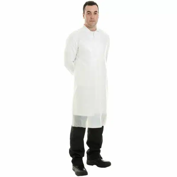 Plastic Aprons White