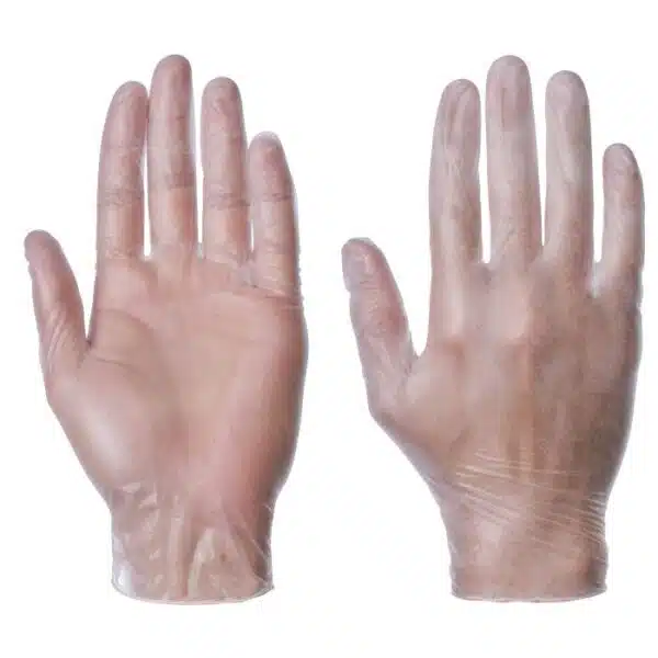 Clear Powder Free Vinyl Gloves