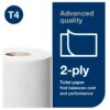 Tork Conventional Toilet Paper Roll White T4