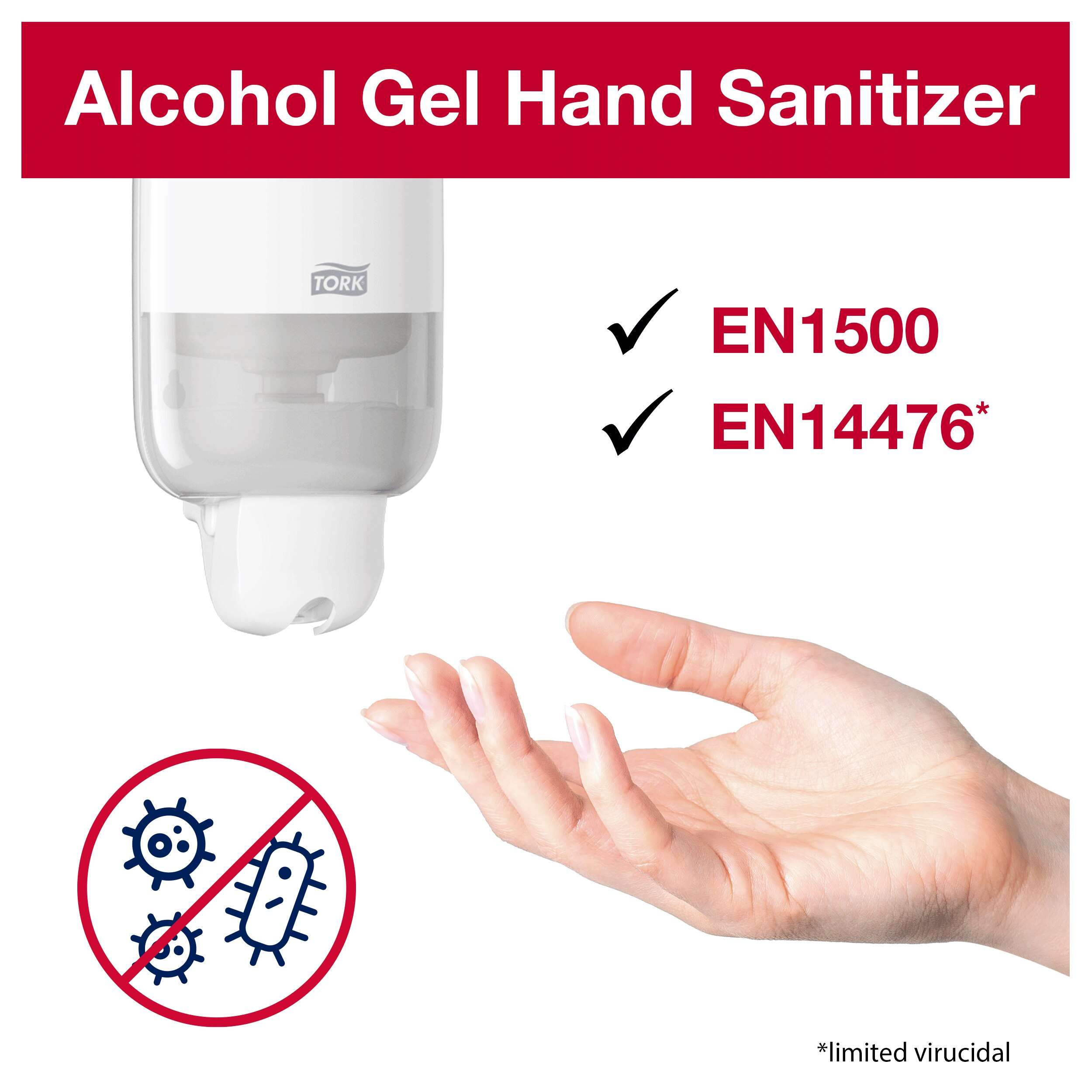 Tork Alcohol Hand Sanitiser Gel Mini S2