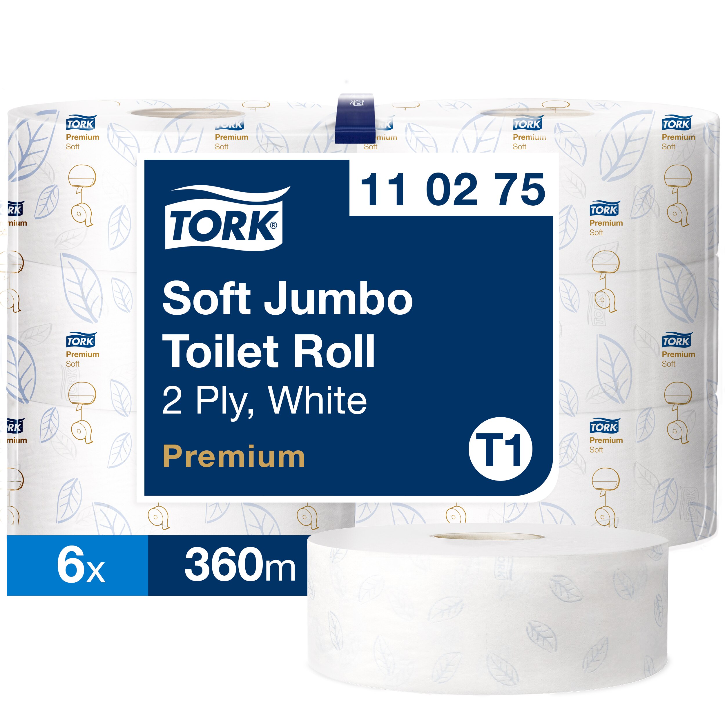 Tork Soft Jumbo Toilet Paper Roll White T1
