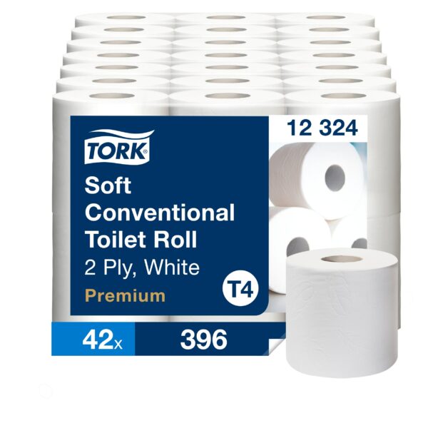 Tork Soft Conventional Toilet Paper Roll White T4