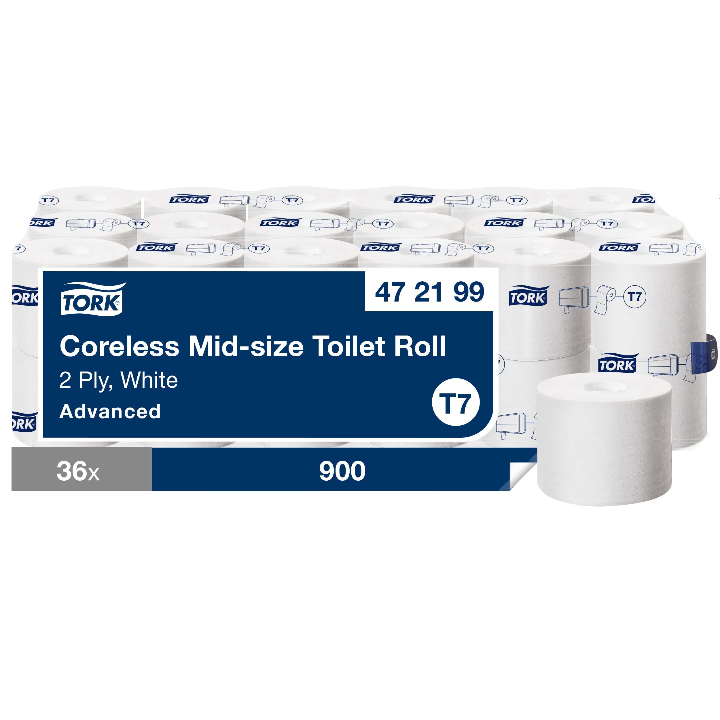 Tork Coreless Toilet Roll White T7