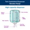 Tork Centrefeed Dispenser White and Turquoise M2