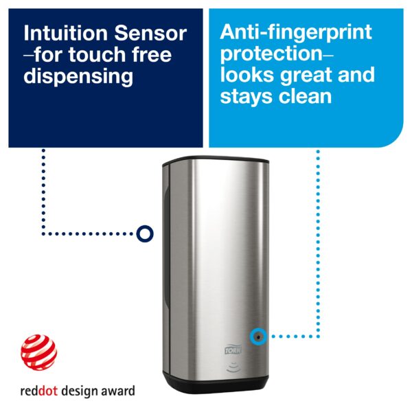 Tork Intuition™ Sensor Skincare Dispenser Stainless Steel S4