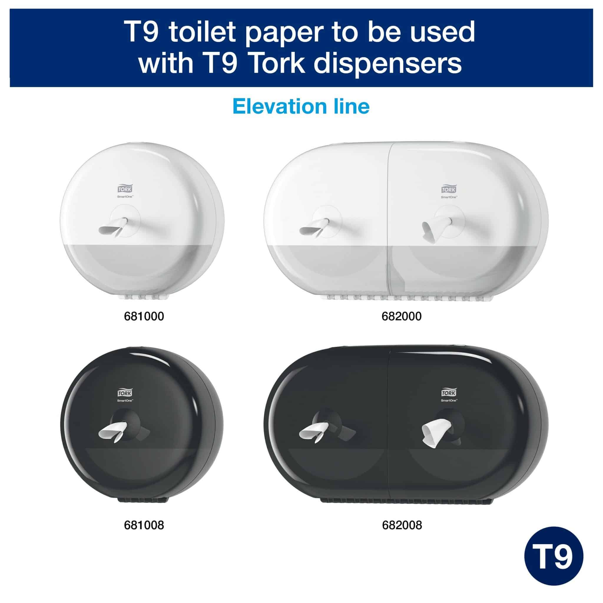 Tork SmartOne® Mini Toilet Roll White T9