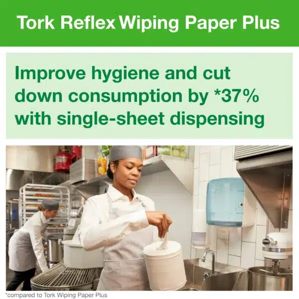 Tork Reflex™ Wiping Paper Towel White Plus M4