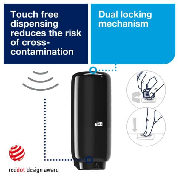 Tork Intuition™ Sensor Skincare Dispenser Black S4