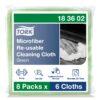 Tork Microfiber Reusable Cleaning Cloth Green