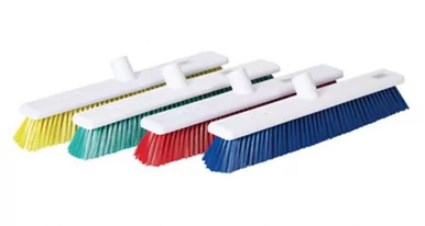 12" Abbey Soft Brush Green x1-(30cm Machine Washable Broom Head)