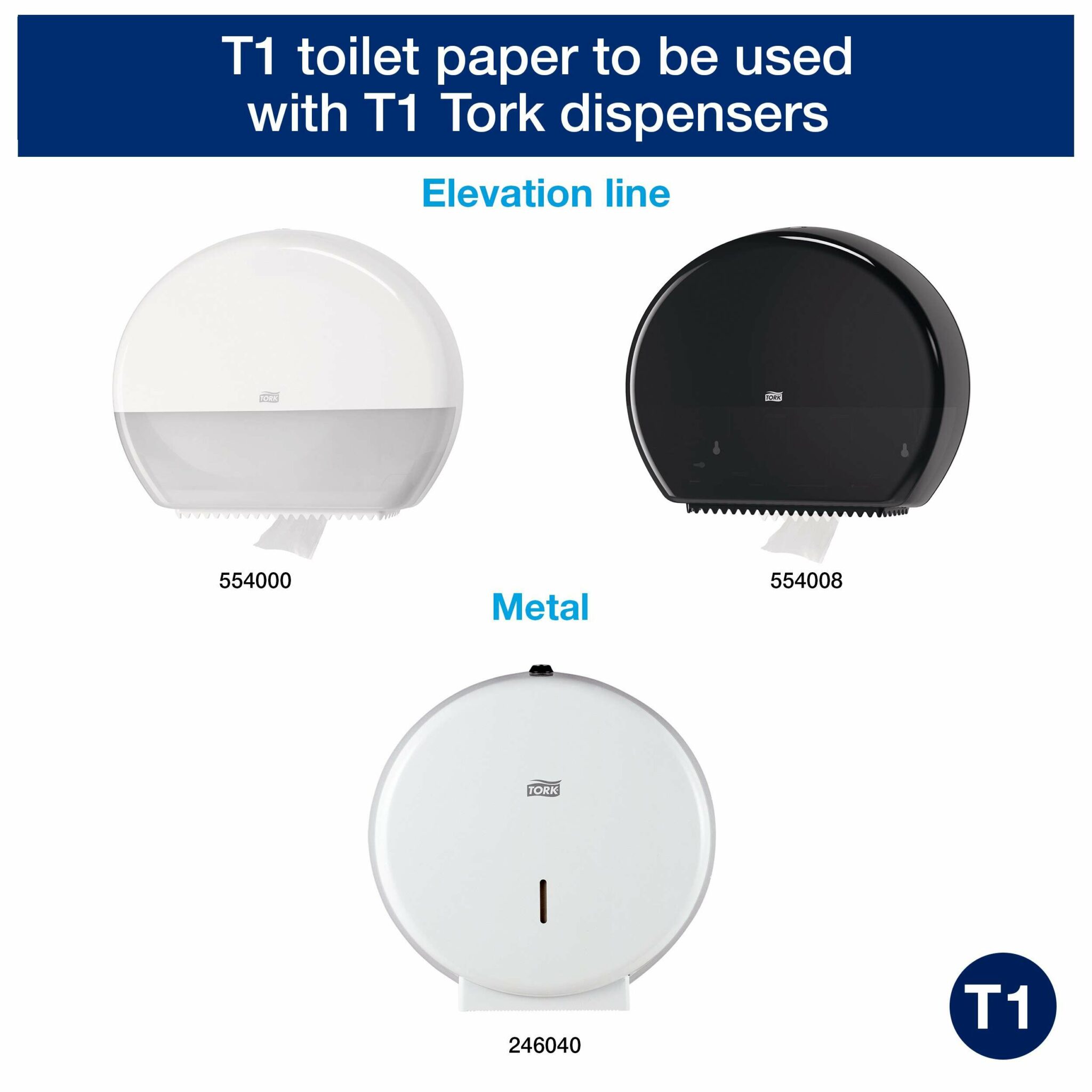 Tork Soft Jumbo Toilet Paper Roll White T1