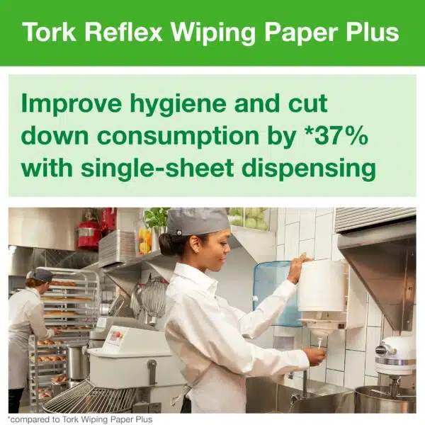 Tork Reflex™ Wiping Paper Towel Plus Blue M4