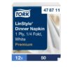 Tork LinStyle® White Dinner Linen Napkin