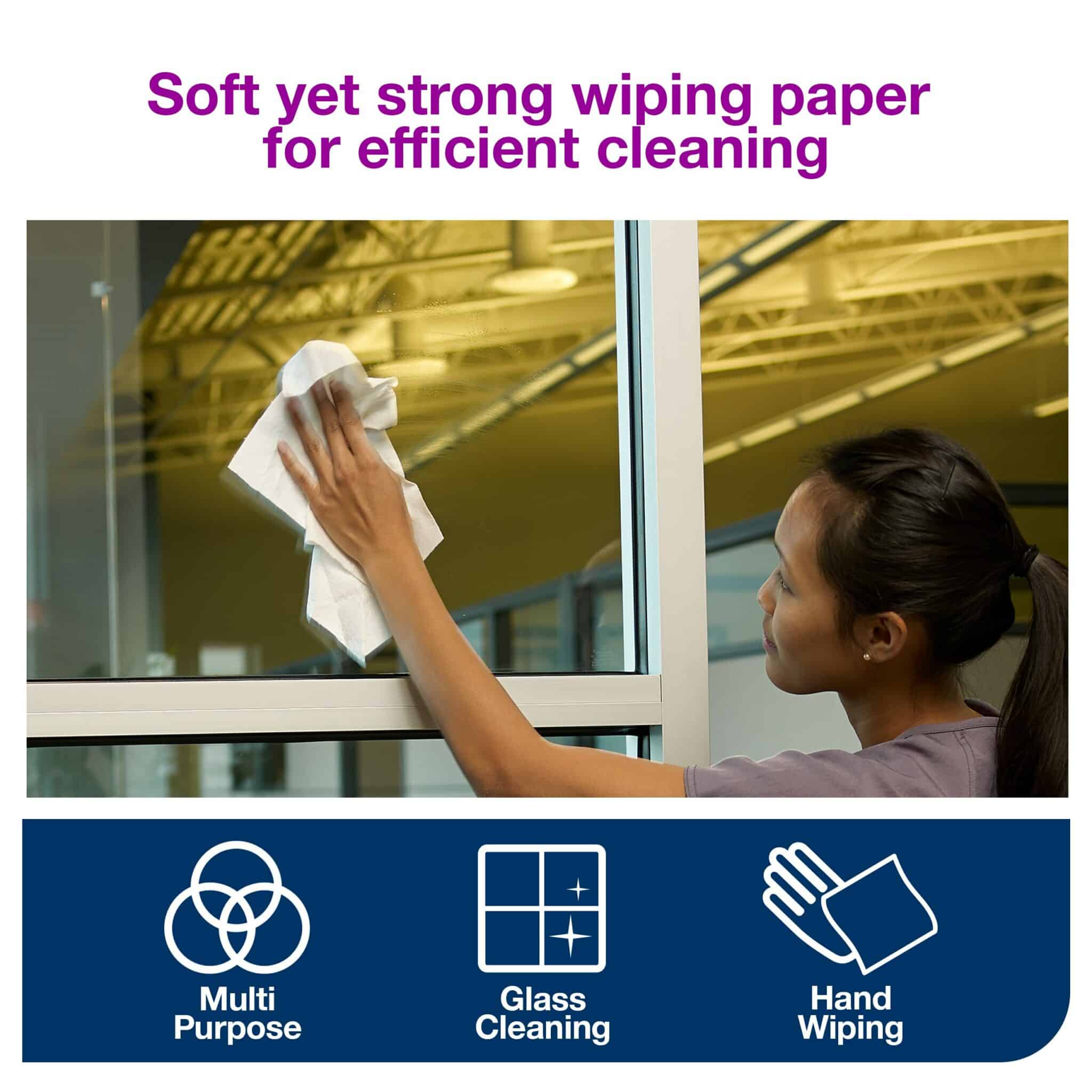 Tork Centrefeed Wiping Paper White M1
