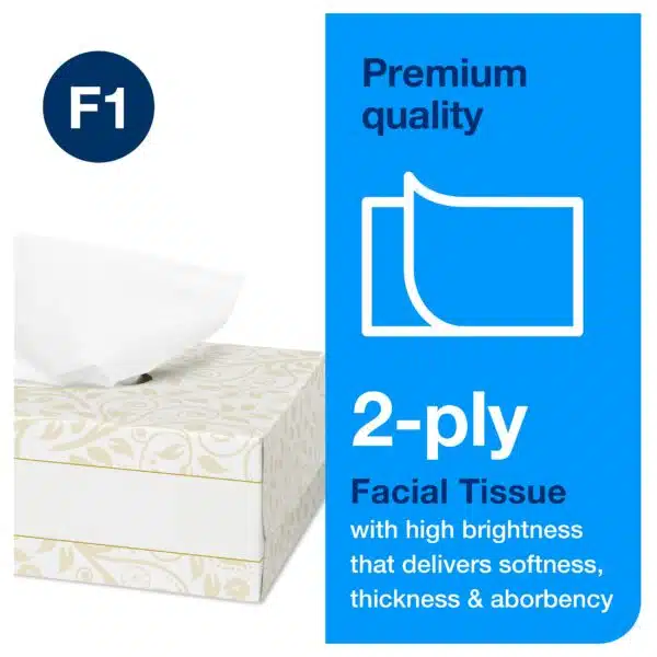 Tork Soft Facial Tissues White F1