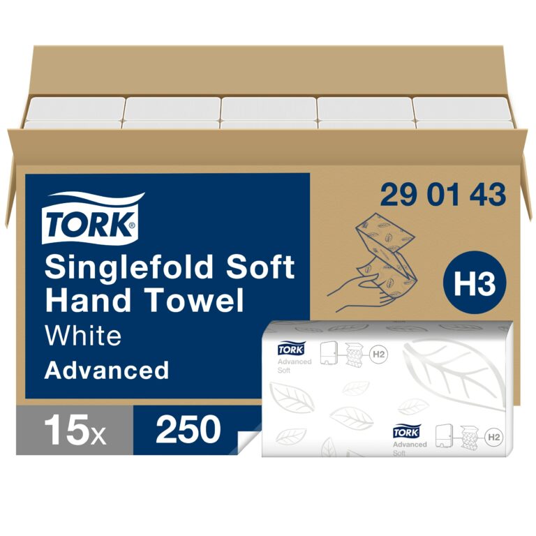 Tork Soft Singlefold Paper Hand Towels White H3