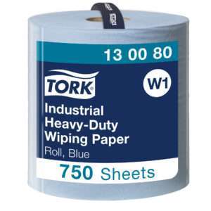 Tork Industrial Heavy-Duty Wiping Paper Blue W1