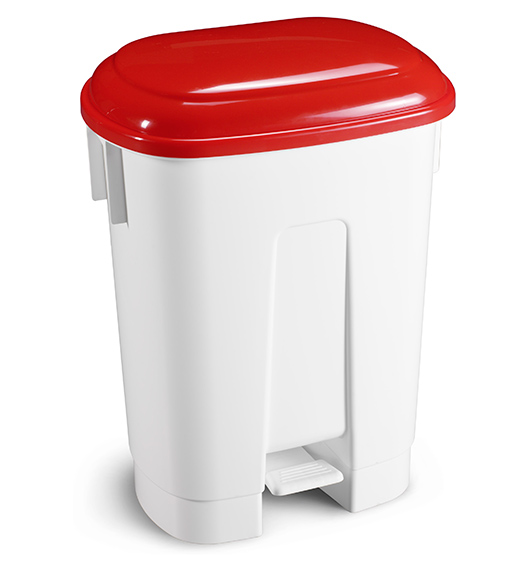 60L Kitchen Bin Red