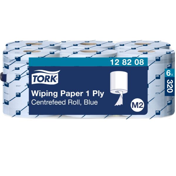 Tork Blue Centrefeed Rolls 1 Ply Wiping Paper M2