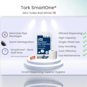 Tork SmartOne® Mini Toilet Roll White T9