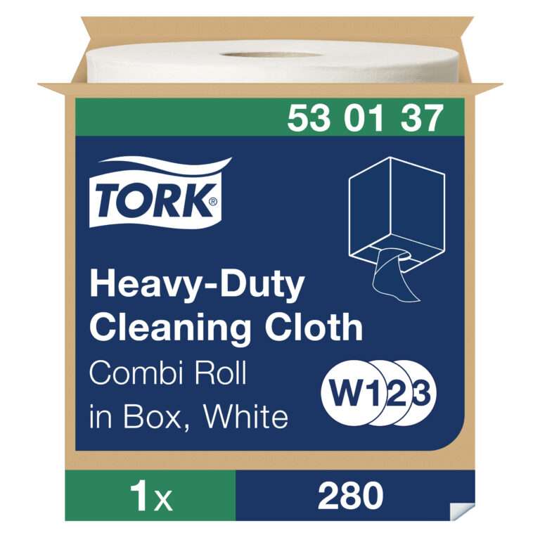 Tork Heavy-Duty Cleaning Cloth White W1/2/3
