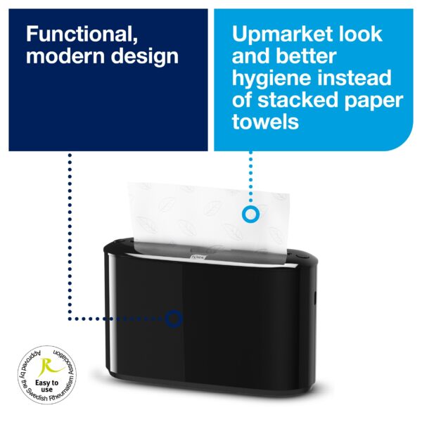 Tork Xpress® Countertop Multifold Hand Towel Dispenser Black H2