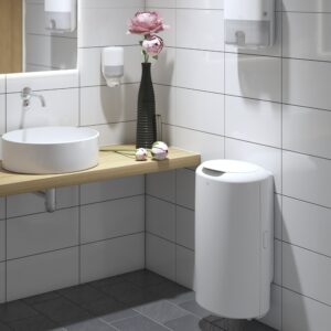 Tork 50L Bathroom Bin White B1