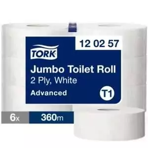 Tork Jumbo Toilet Paper Roll White T1