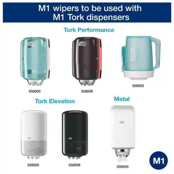 Tork Centrefeed Wiping Paper White M1