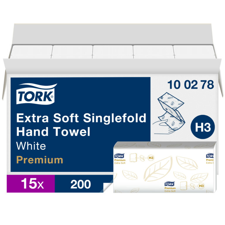 Tork Extra Soft Singlefold Hand Towels White H3
