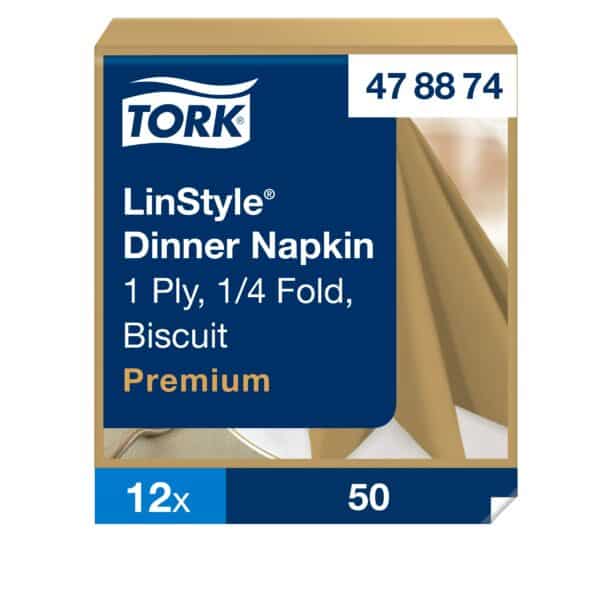 Tork LinStyle® Biscuit Dinner Linen Napkin
