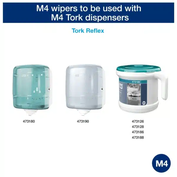 Tork Reflex™ Wiping Paper Towel White Plus M4