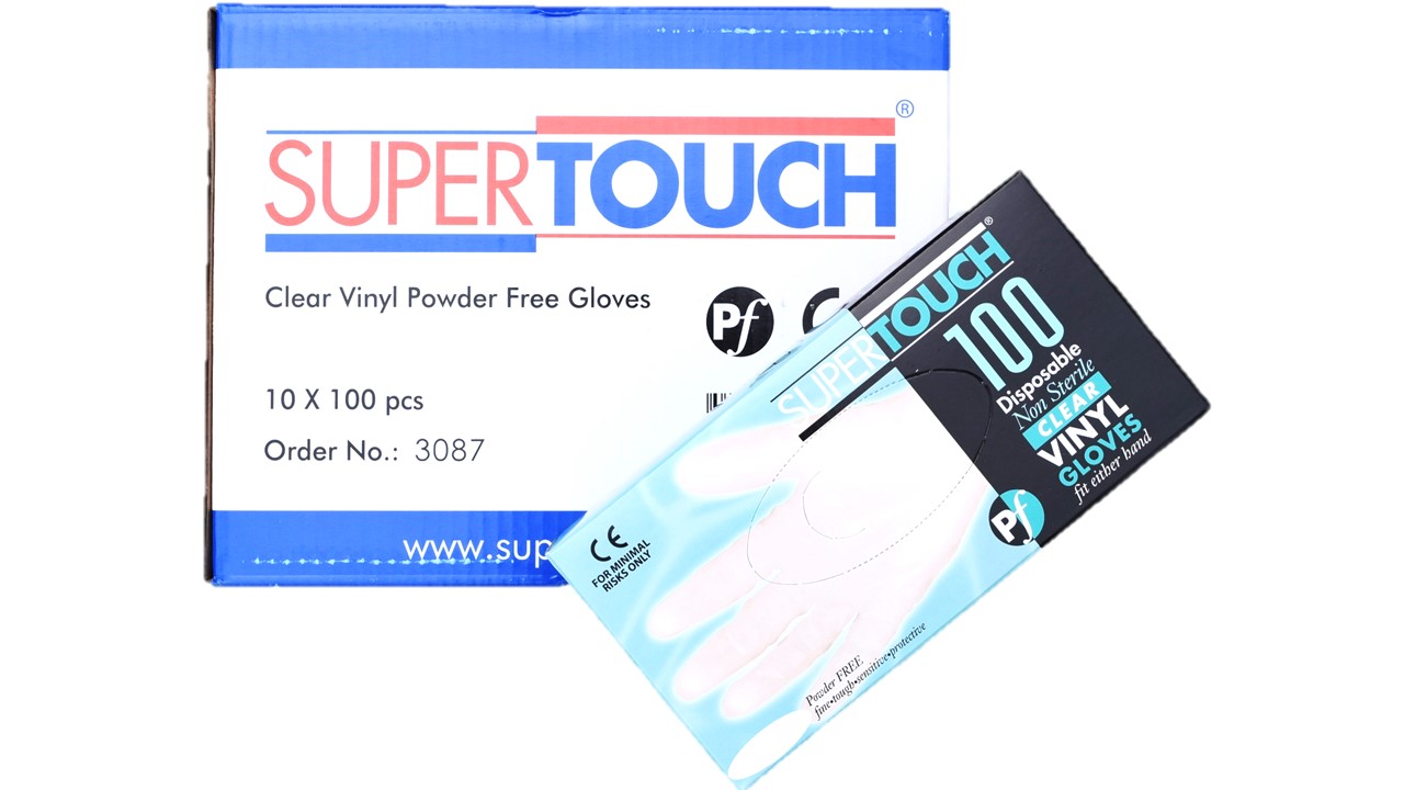 Clear Powder Free Vinyl Gloves