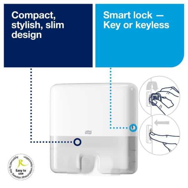 Tork Xpress® Multifold Mini Hand Towel Dispenser White H2