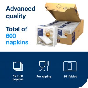 Tork LinStyle® White Dinner Napkin 8 Fold